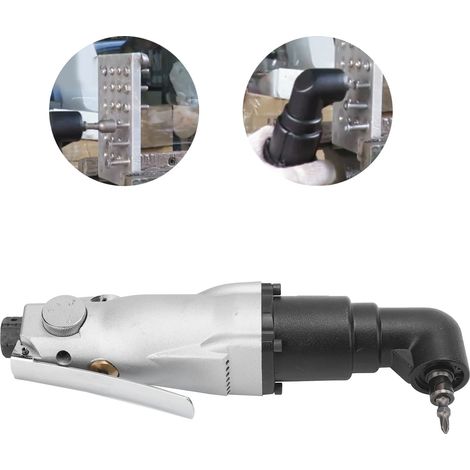 Tournevis pneumatique coudé KP-808L 8H, tournevis pneumatique à angle droit, tournevis pneumatique à 90 degrés, tournevis d'angle, qualité industrielle, style européen (1/5)