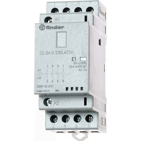 CONTATTORE 25A 4 CONTATTI 36MM FINDER SPA
