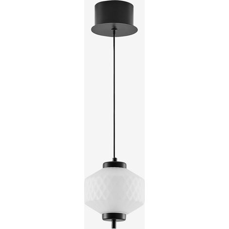 SKLUM LED-Deckenleuchte aus Eisen und mit 1 Necsar-Glaskugel Schwarz A