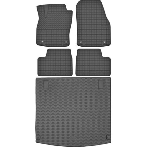Juego de alfombrillas de goma para coche y maletero para Opel Astra III H Kombi (2004-2014).