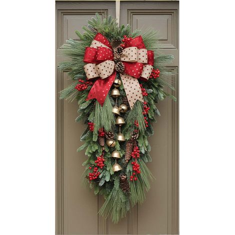 Habillage De Porte De Noël - 90 X 180 Cm - Décoration De Porte Et Mur Intérieur Extérieur - 1 Pièce (1/5)