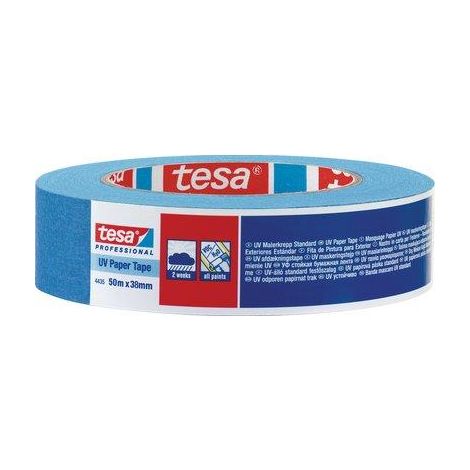 NASTRO CARTA ESTERNI BLU 4435 TESA - MM 38 ML 50- 8 pezzi
