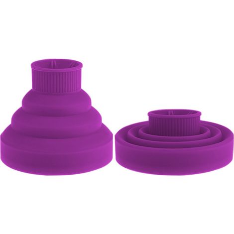 Difusor plegable para secador de pelo iónico, de secado rápido, portátil, plegable y ligero, fabricado en silicona, accesorio profesional para el peinado.