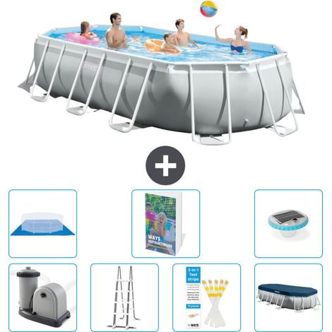 Prism Frame Pool Oval - 503x274x122 cm - 8-teilig S596
