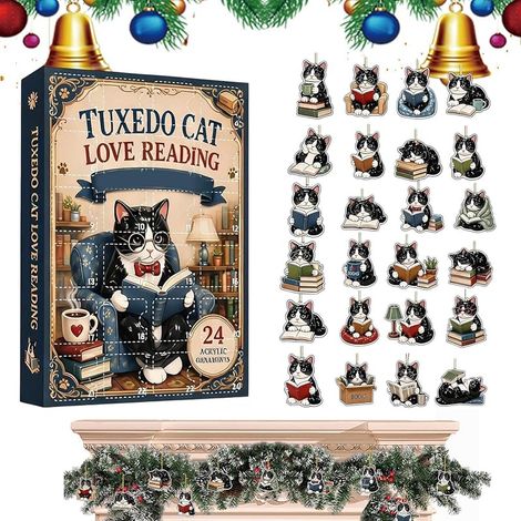 Weihnachts-Adventskalender Countdown Mini-Weihnachtskatze 24 Tage (1/5)