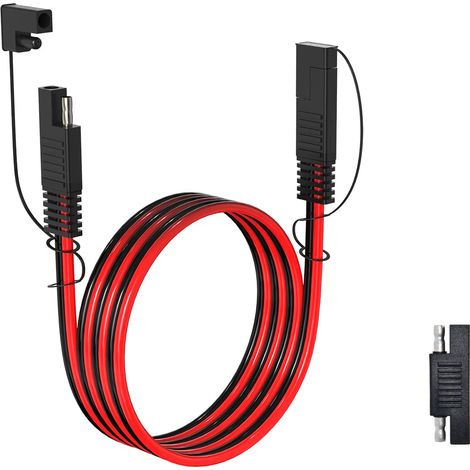 Câble d'extension SAE, Faisceau de Câbles à déconnexion Rapide 10AWG Avec Connecteur SAE pour Automobile, Camping-car et panneau solaire (1.8m) (1/5)
