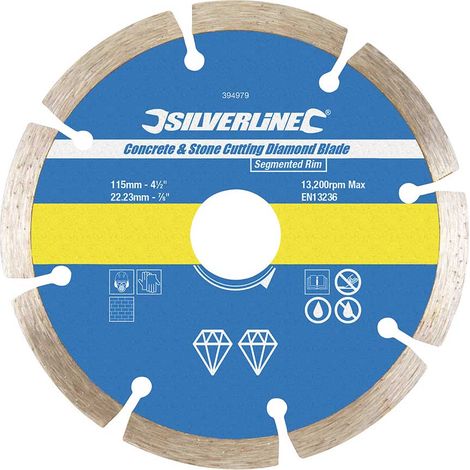 Disque diamant a jante segmentee - choisissezici : Ø 115 mm