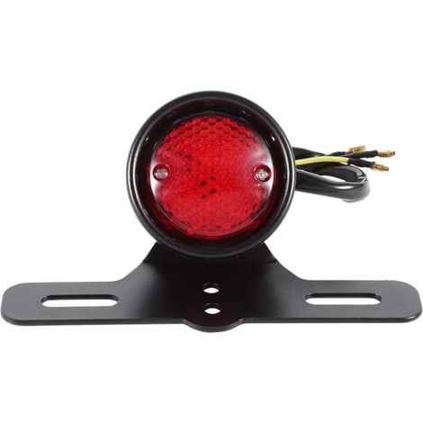 pour feux arriere moto led pour feux arriere moto led Lampe de feu stop de frein arrière rouge rétro à LED de moto pour Honda/Yamaha feux stop moto feux arriere moto led feux bobber feux stop (1/4)