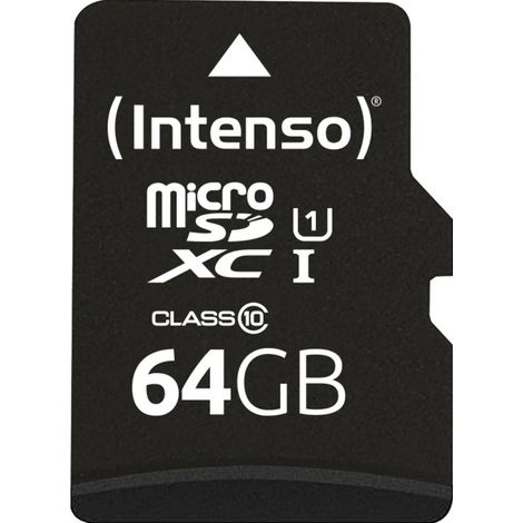 Carte MicroSD INTENSO Performance Line, 3424490, 64 Go