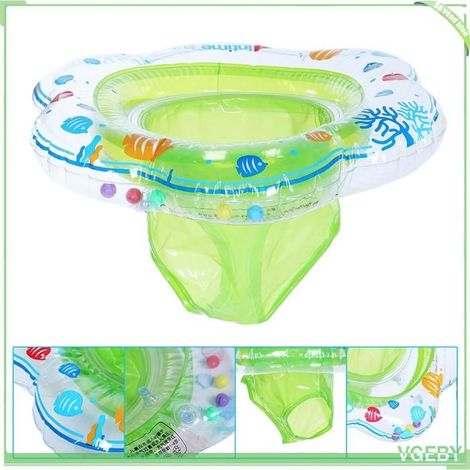 Anneau de bain enfants - FAFEICY - Bouée 52 cm - PVC non toxique - Poches d'air divisées - Vert (1/5)