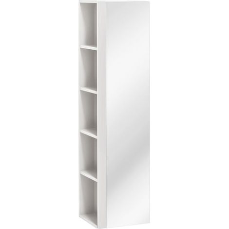 Grande armoire murale avec miroir - 35 x 30 x 140 cm - Twist Grey - Livraison gratuite (1/4)