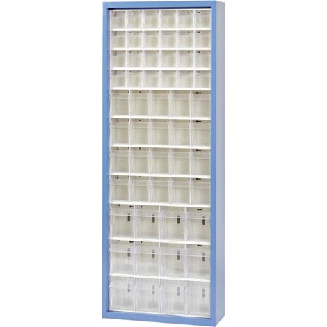 Armoire à tiroirs MultiStore 56 tôle d’acier laquée, laque cuite au four, bleu gentiane (1/5)