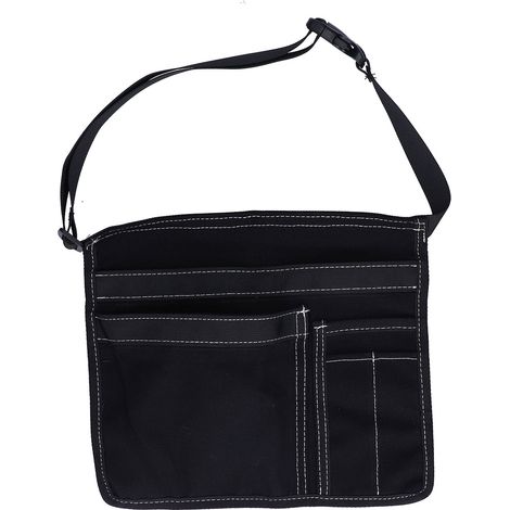 Pochette à outils ceinture multifonction Oxford légère - Pouch pour randonnée jardinage - Noir (TAILLE:25x27.5cm) (1/5)