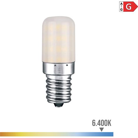 Bombilla LED EDM Pebetero Tubular E14 3W 250lm 6400K Luz Fría Ø1,8x5,2cm (1/3)