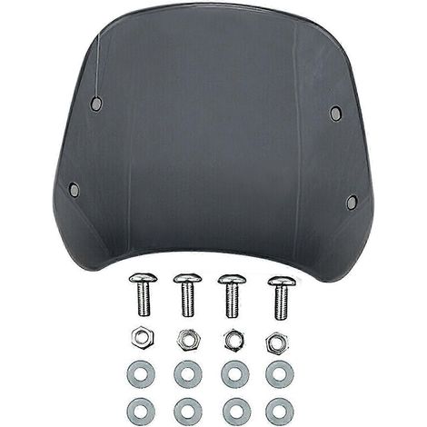 Extension de pare-brise avant pour moto, 5 à 7 pouces, universelle, en ABS, installation facile, style décoratif, avec vis (gris) (1/5)