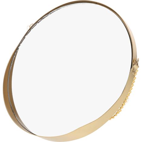 Kleiner Wand Kosmetikspiegel Hängend mit goldenem