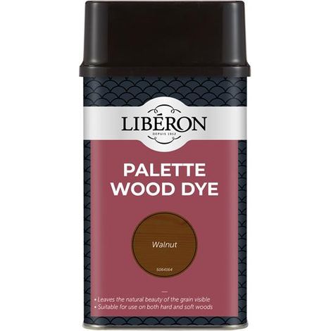 Liberon 126749 Palette Wood Dye Walnut 500ml LIBWDPW500N
