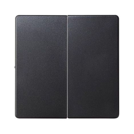 Interruttore a candela doppio Simon 82, colore grafite, modello 82026-38