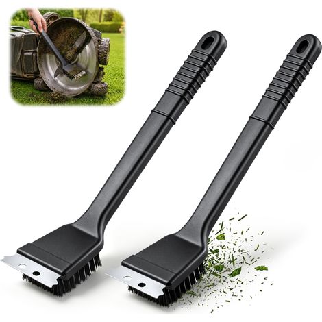 Lot 2 Brosses Nettoyage Racloir Acier Inoxydable Poils PP 0 virgule 5 mm Ergonomiques Robots 30 jardin (1/5)