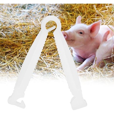 Kit de mise bas pour petits animaux (100 pinces à cordon ombilical jetables) (1/5)