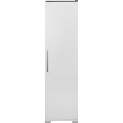 Les Tendances – Colonne de cuisine blanche 1 porte Lika 45cm – Bois mélaminé – Dimensions H 169 x P 32 cm – Pieds métal chromé (1/5)