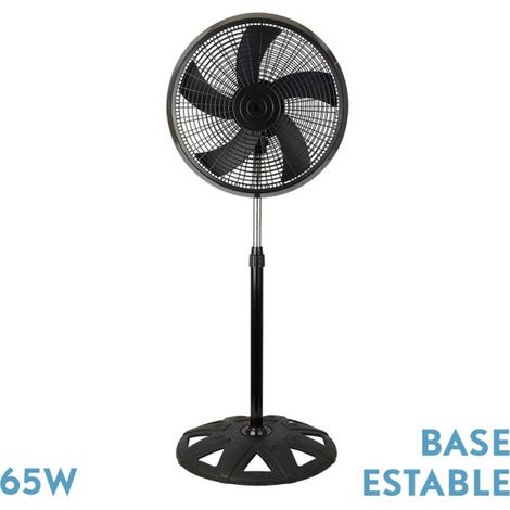 Ventilador de Pie Agudo Negro 65W Oscilante (1/2)