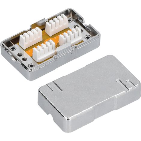 CAT6 ABS-Anschlussdose, einportiger geschirmter RJ45-Stecker, Netzwerkanschlussbox mit Modul, wasserdicht und langlebig. (1/5)