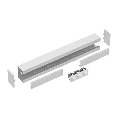 GGK – Goulotte électrique prééquipée 65x100mm 1m avec 3 prises 2P+T et embouts blanc – Installation simple – WS10224