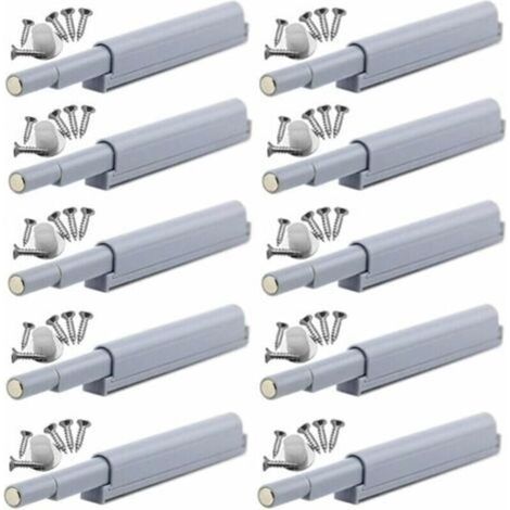 Appuyez pour ouvrir magnétique loquets Fermetures magnétiques push-open ouvre et ferme la porte avec une simple pression (10 pièces)