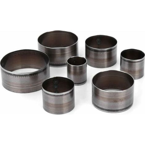Emporte Piece Cuir Rond - 7pcs Outils de Coupe Cuir Trou Creux Emporte-Pièce - Ensemble de poinçons en Cuir à Main - Découpeur Cuir Meurt Circulaire - Moule de découpage meurent Maroquinerie (1/4)