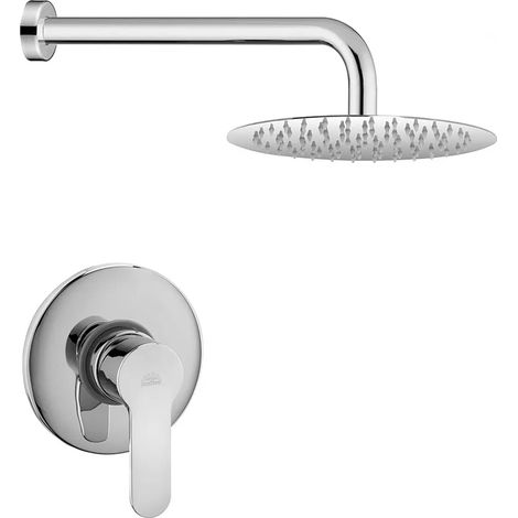 Set doccia con miscelatore Paffoni Blu braccio e soffione 25 cm (1/5)