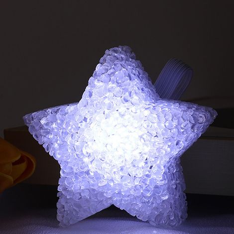 Lampe étoile portable en acrylique à piles, douce et lumineuse, idéale pour les concerts et la décoration de chœurs (lumière blanche froide). (1/5)