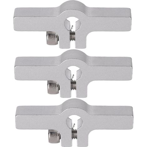 3Pcs Tige de Guidage Linéaire avec Support de Serrage, Rail à 2 Côtés et 1 Colonne pour Équipement Mécanique 3402-0043-0006 (1/5)