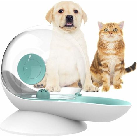 Distributeur d'eau pour Chat Chien, Abreuvoir à gravité pour Chat, Forme d'escargot, Fontaine d'eau pour Chat Automatique, Distributeur de Bol d'eau pour Chien - Niveau d'eau Facile à Voir (Vert) (1/5)