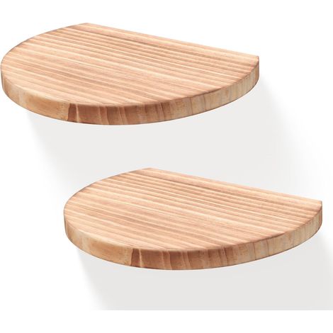 20,3X20,3CM Étagères Flottantes Carrées en Bois, Mini-Étagère Murale De Style Compact pour Petits Objets, Décoration Murale Suspendue, Lot de 2(Noir Carbonisé) (1/5)