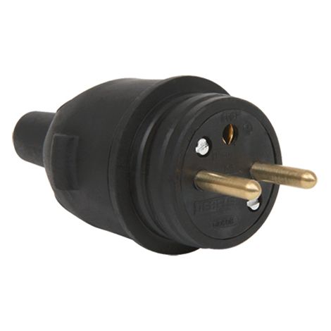 DEBFLEX - FICHE MALE ETANCHE 2P+T 16A DROITE NOIR - 713200