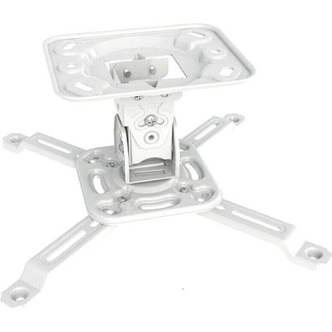 Universel Support Plafond pour Vidéoprojecteur Blanc