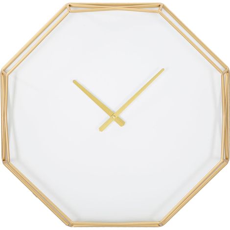 Orologio da Muro Oroy Octagonal 56x6,5x56 cm in Ferro e Plastica Oro (1/5)