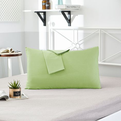 Fundas de almohada para hotel/hogar, 40 unidades, color liso, para una almohada, par, verde fruta, 48 x 74 cm (1/5)