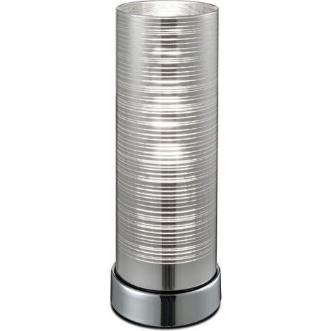 Lampada tavolo decorativa Jaron cromata E27 40W Reality