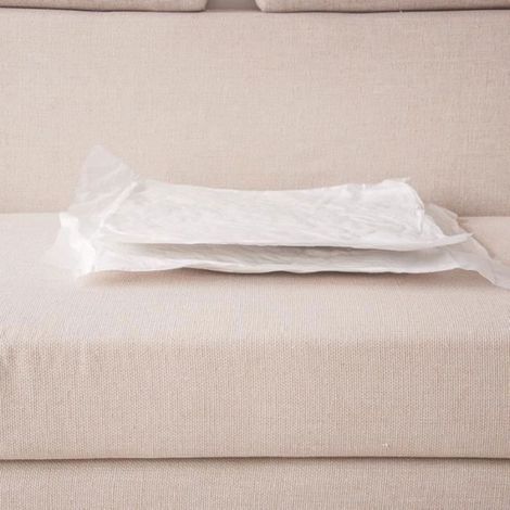 Oreillers 50x50 Lot de 2 Oreiller Ferme Coussin Enveloppe Pur Coton Garnissage Fibre Creuse BlancZT001B Blanc Blanc OREILLER (1/4)