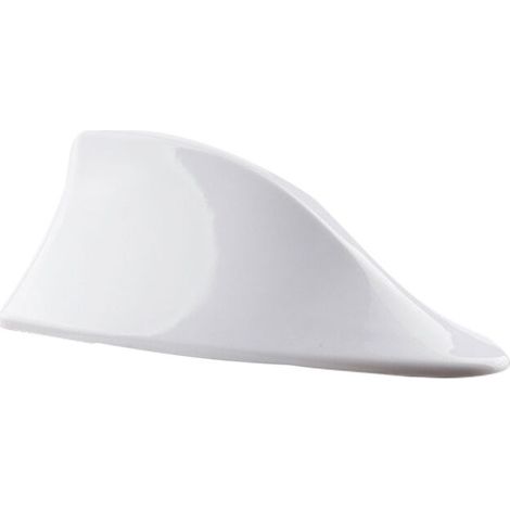 Antena de aleta de tiburón para coche FOREHILL, antena universal para techo de coche con función de aleta de tiburón para señal FM/AM, modelo: blanco 37 (1/4)