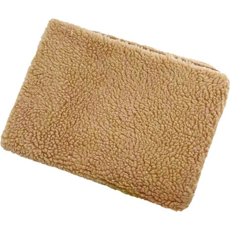 Coussin de lit pour chien, doux et confortable, en laine d'agneau, tapis de couchage pour animaux de compagnie, durable, pour une utilisation en intérieur, marron (1/5)