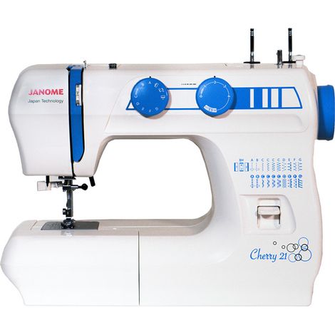Janome Cherry 21 Machine à coudre blanche 21 programmes (1/4)