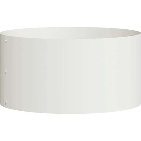 Anello per fioriera rotonda moderno design pulito esterno 40 x 40 x 20 cm in acciaio bianco 020052247