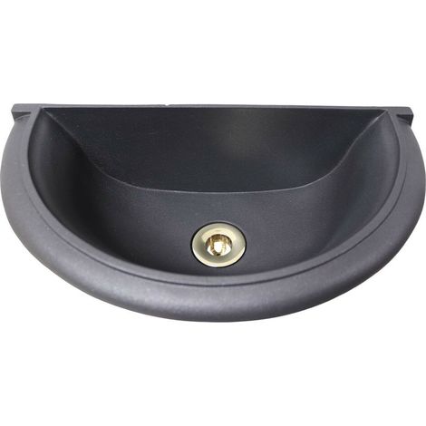 Vasca a muro Taormina per casa giardino balcone da parete lavello color ghisa parete con piletta in ottone a scelta : lucido