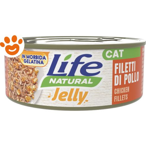 Life Cat Jelly Filetti di Pollo - Lattina 70 Gr -