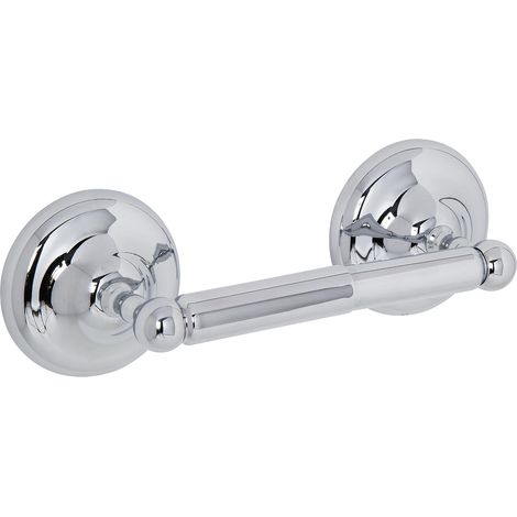 Croydex Flexi-Fix Chrome Spindle Toilet Roll Holder, 75x240x75 - Grosvenor  (1/5)