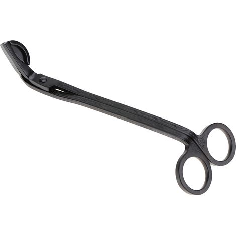 Pince à bougie en acier inoxydable plaqué semi-circulaire en forme de cœur, outil ciseaux (noir) (1/5)
