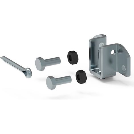 Slid'Up By Mantion – Support en acier zingué pour embout Ø 16 mm – Capacité 40 kg – Compatible avec tube diamètre 16 mm – Coussinet à broche entraxe 44 mm